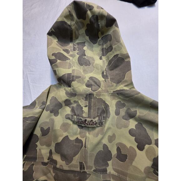 Cabelas Men's Camo Light Weight Long Sleeve Jacket With Hood Size Xl - Picture 10 of 10